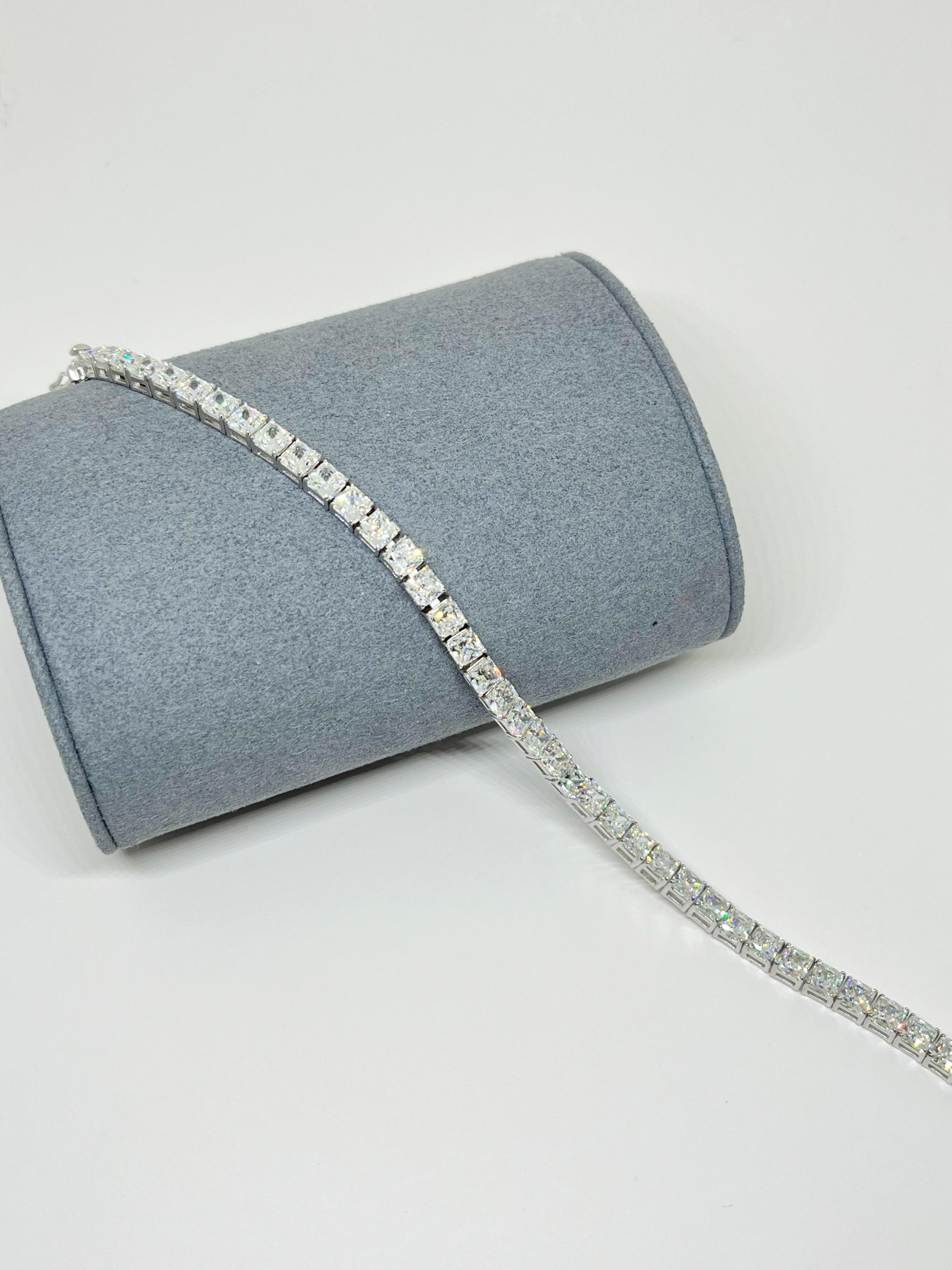 6 mm Moissanite Su Yolu Bileklik