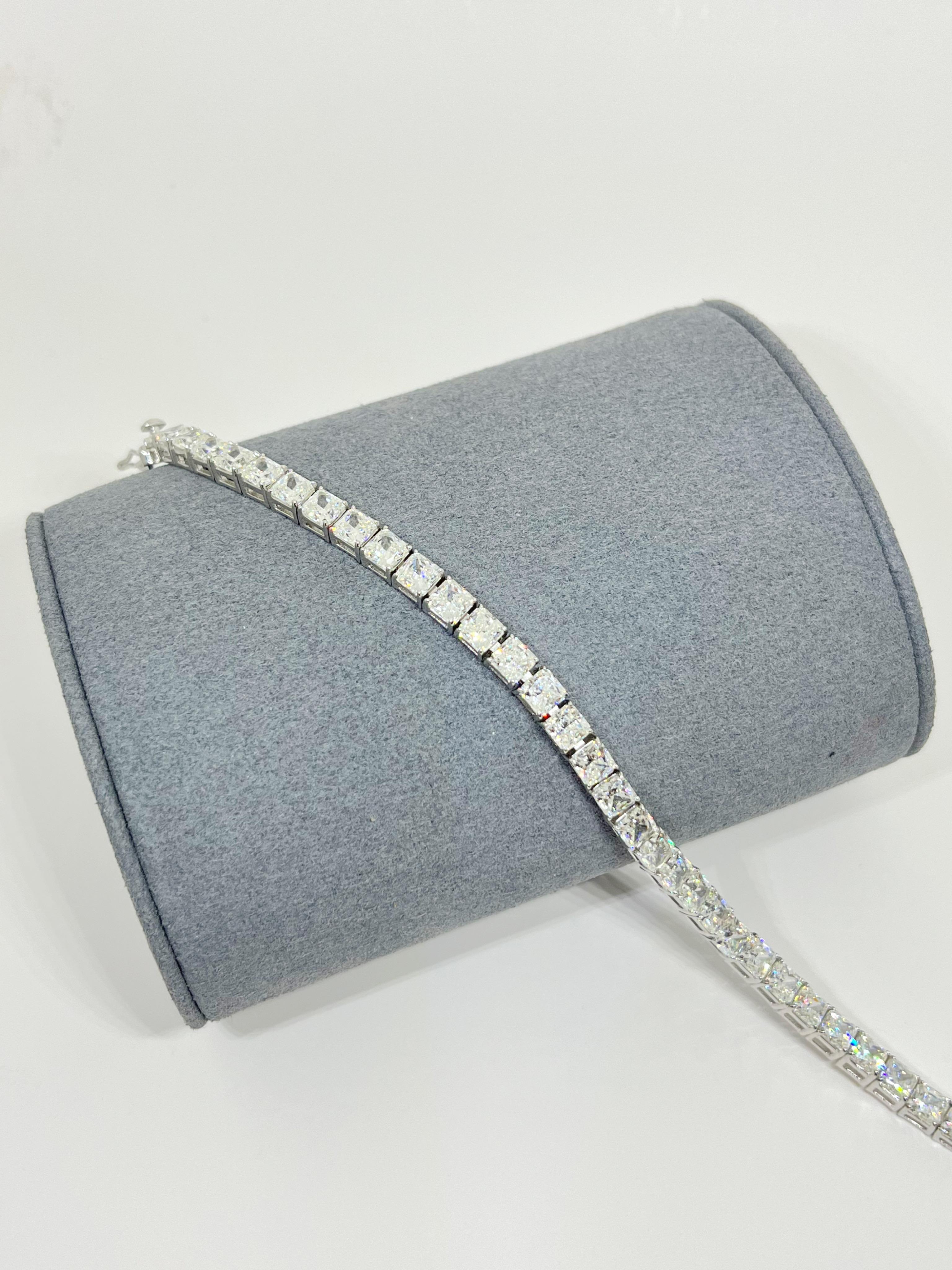 6 mm Moissanite Su Yolu Bileklik