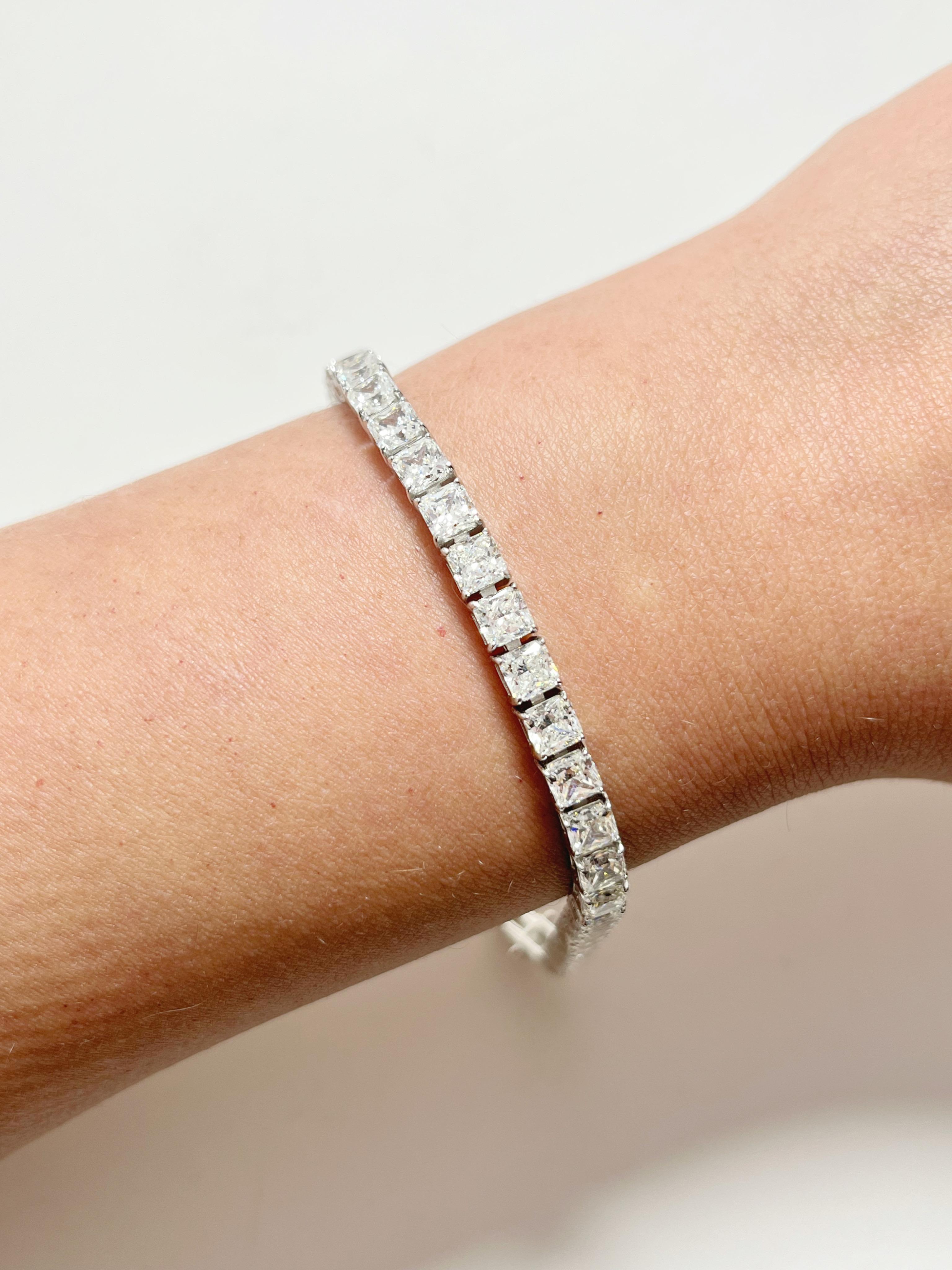 6 mm Moissanite Su Yolu Bileklik