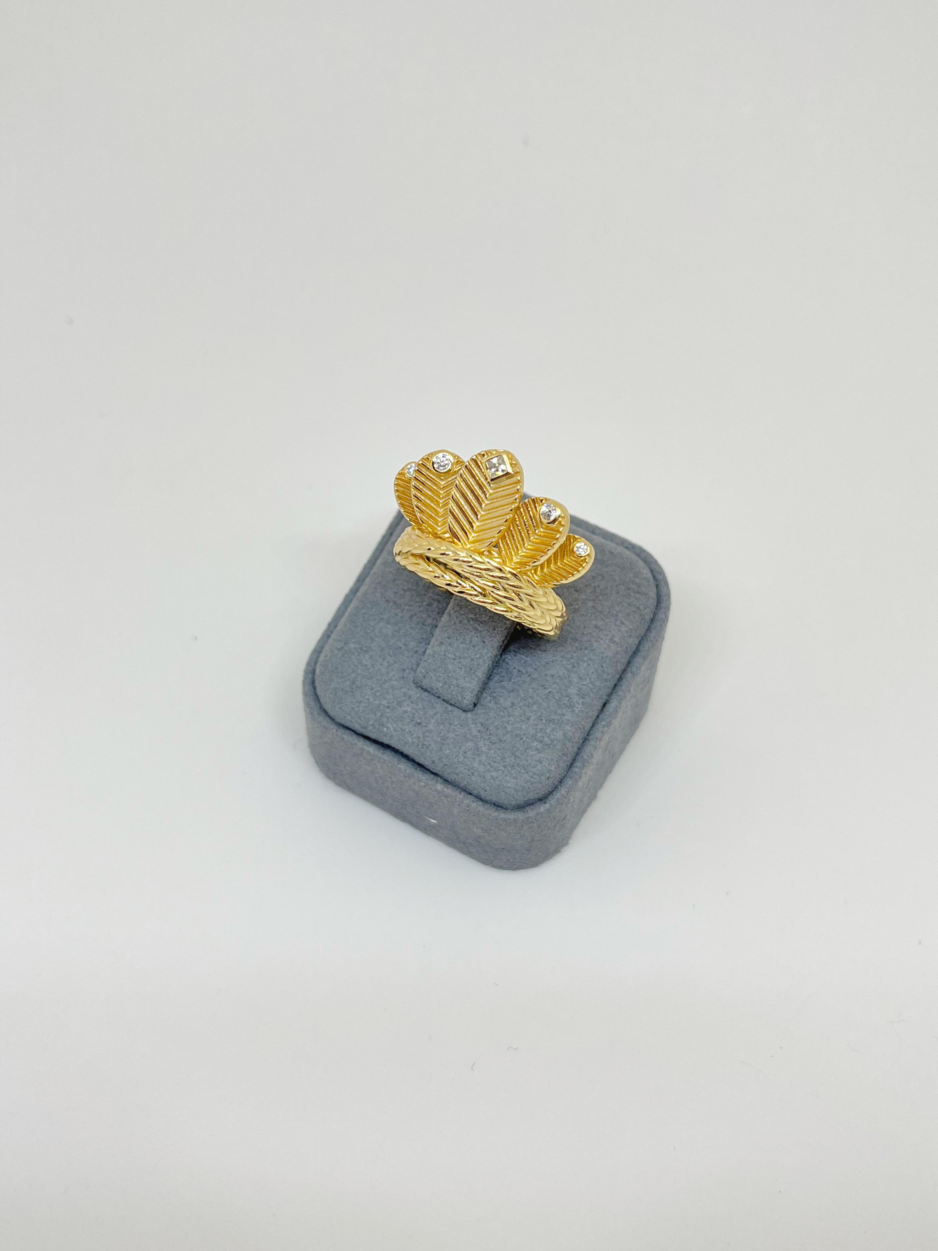 Cart* Marka Model Grain.de.Caffe Gold Yüzük