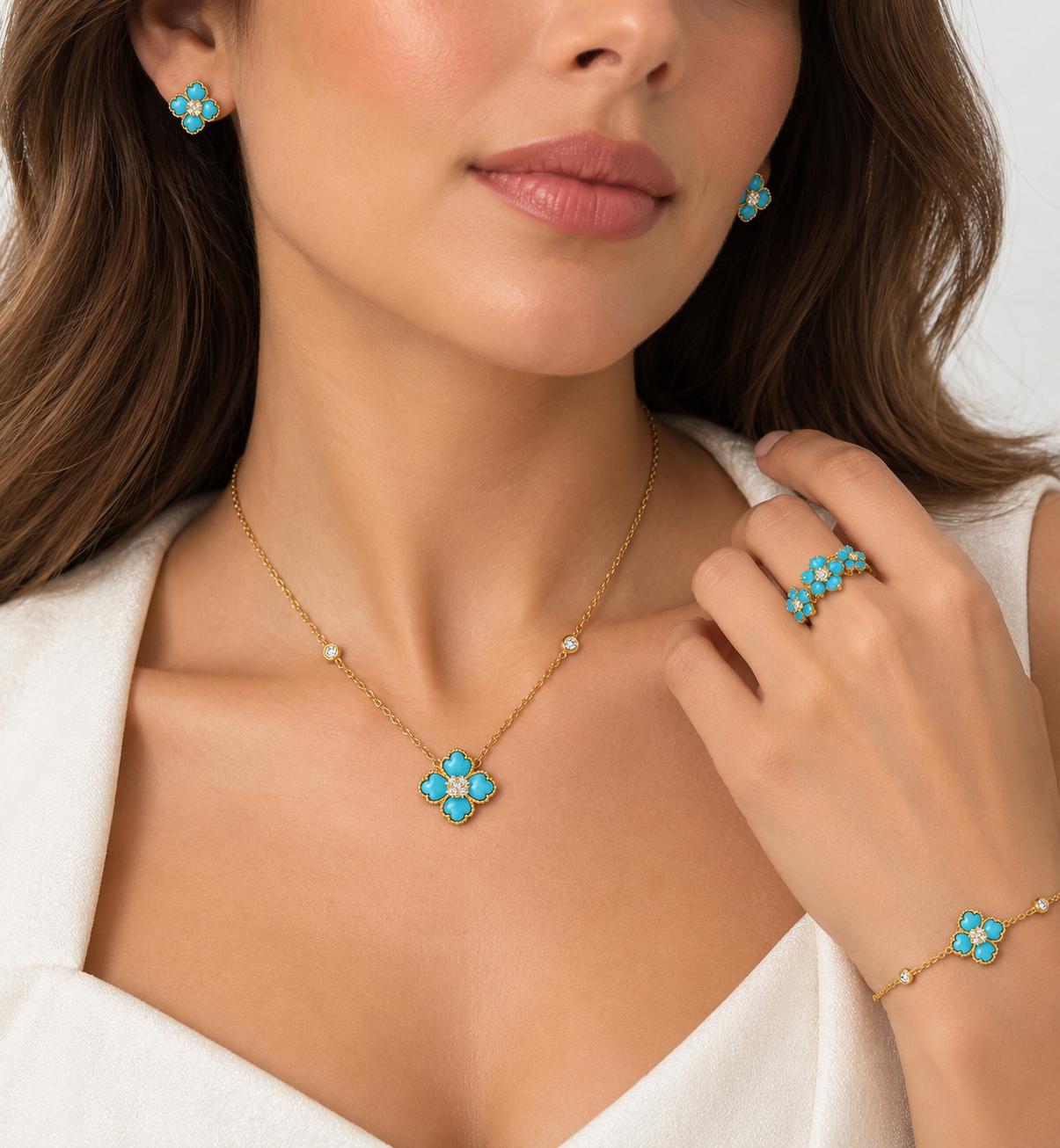 Firuze Gold Set