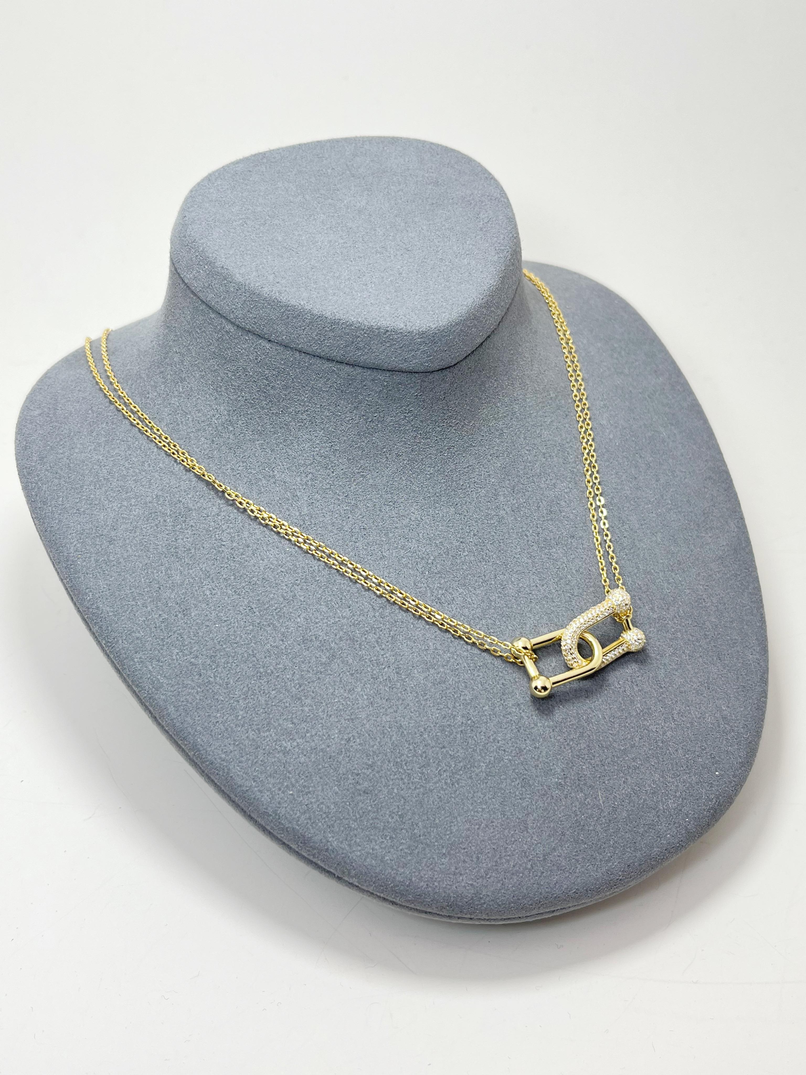 Tiff* Marka Model Zincirli Gold Kolye